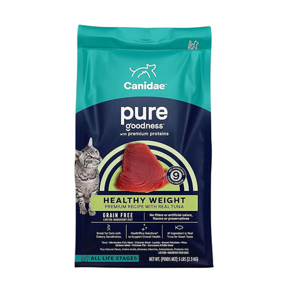 Canidae PURE 貓乾糧 - 適合室內貓的無穀物吞拿魚 2.3KG(5磅)