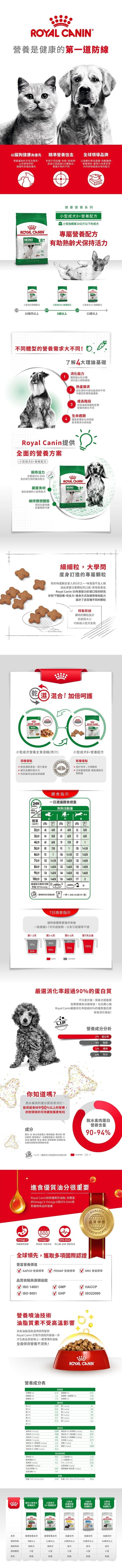 SHN 小型成犬 8+ 營養配方 2公斤 [3002020010]