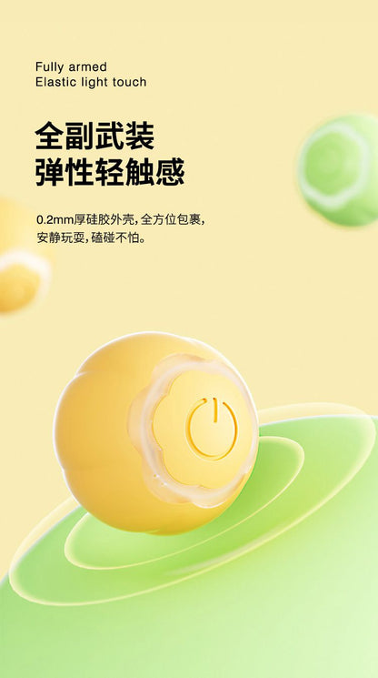 咀嚼貓球 自動滾動 互動滾動球 綠色
