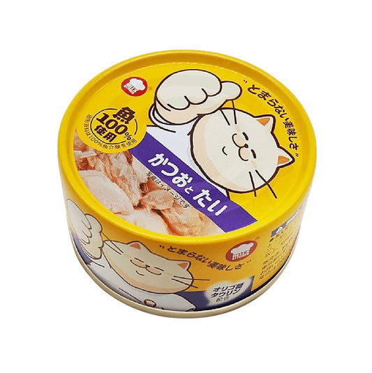 地獄廚房 鰹魚+鯛魚 咕咕貓 貓罐頭 80克