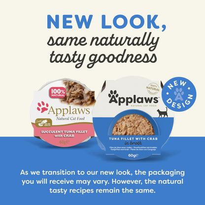 Applaws [全天然]輕便餐盒系列 - 吞拿魚 + 蟹 (60g) (包裝隨機提供)