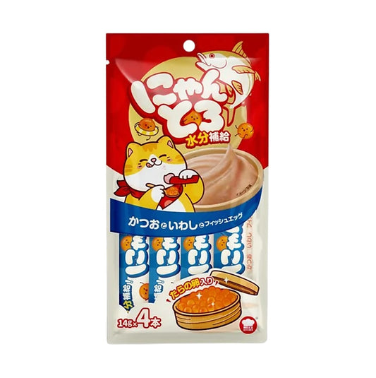 地獄廚房 水分補給 – 鰹魚+沙甸魚+鱈魚子 14g x 4條