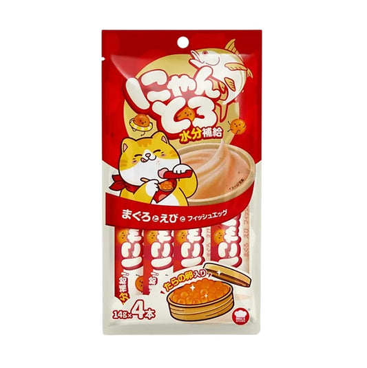 地獄廚房 水分補給 – 吞拿魚+蝦+鱈魚子 14g x 4條