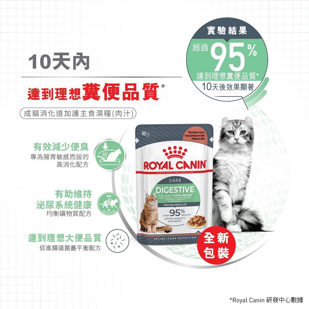 FHN 成貓消化道加護主食濕糧 (肉汁) 85克 X 12 (包裝隨機提供)