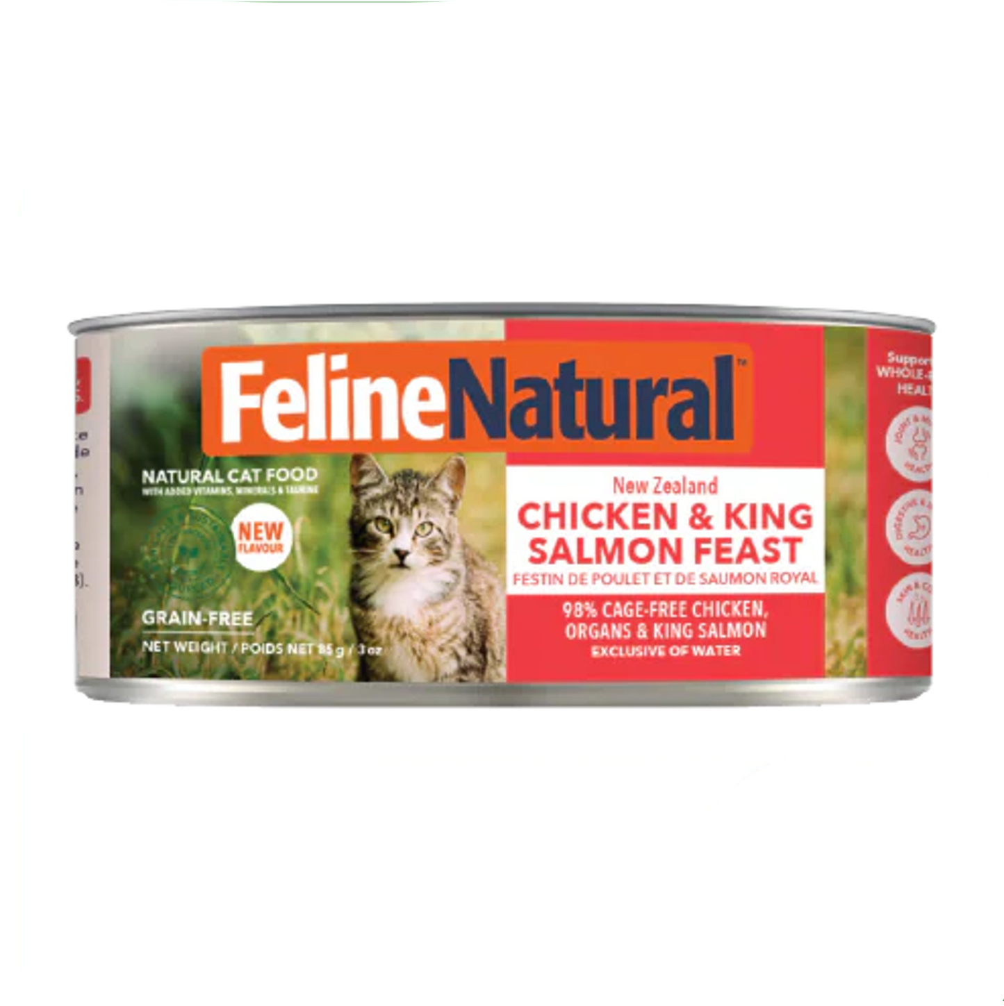 F9 Feline Natural 雞肉及國王三文魚盛宴主食貓罐頭 170g