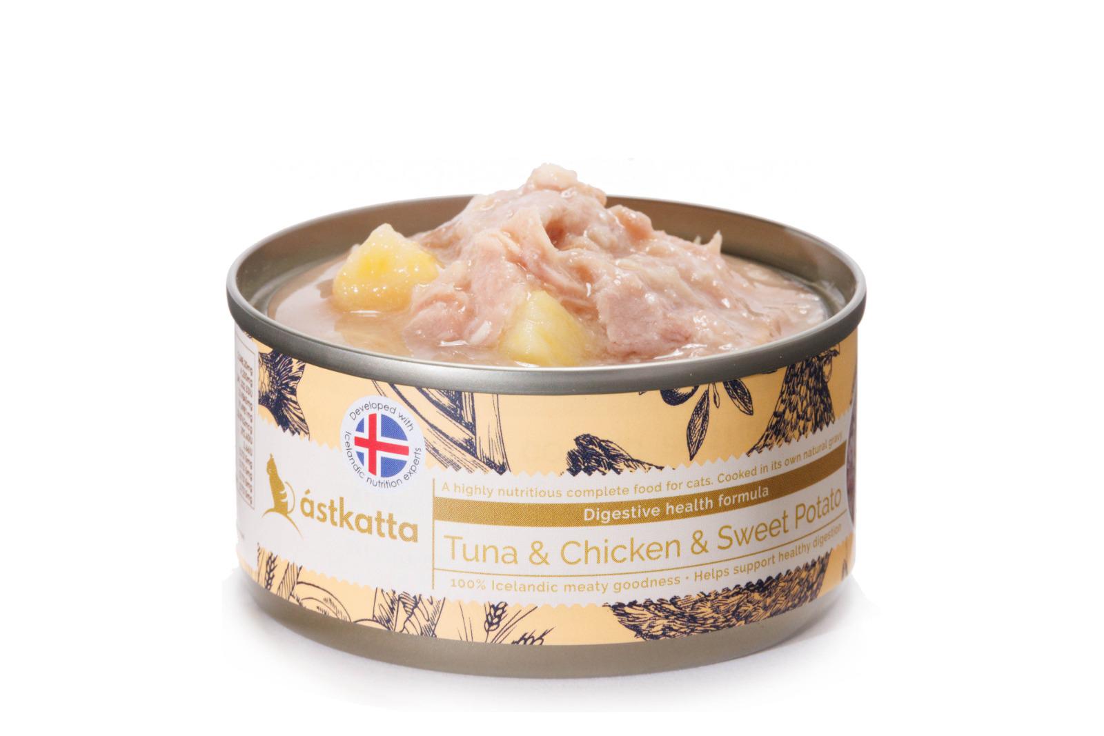 ASTKATTA Digestive Care Series Cat Can Tuna + Chicken + Sweet Potato Formula 80g