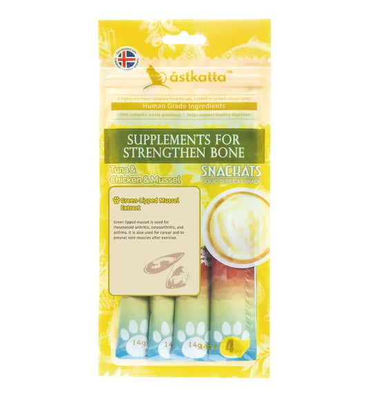 ASTKATTA Joint Support Series Nutritional Puree Tuna + Chicken + Mussel Formula 14g x4