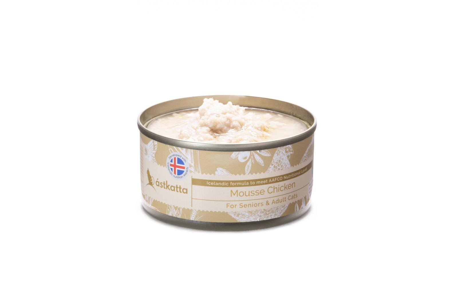 ASTKATTA Senior Cat Can Series Pure Chicken Mousse Formula 80g