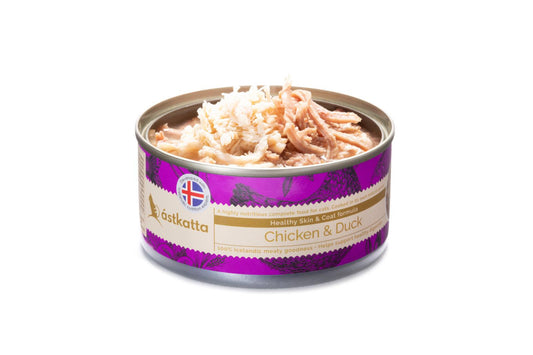 ASTKATTA Skin & Coat Series Cat Can Fresh Free-Range Chicken + Wild Duck Formula 80g