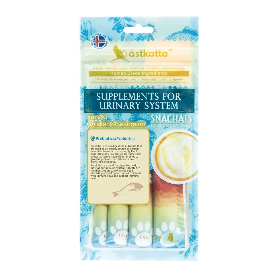 ASTKATTA Urinary System Series Nutritional Pure Tuna + Chicken + Snapper Formula 14g x4