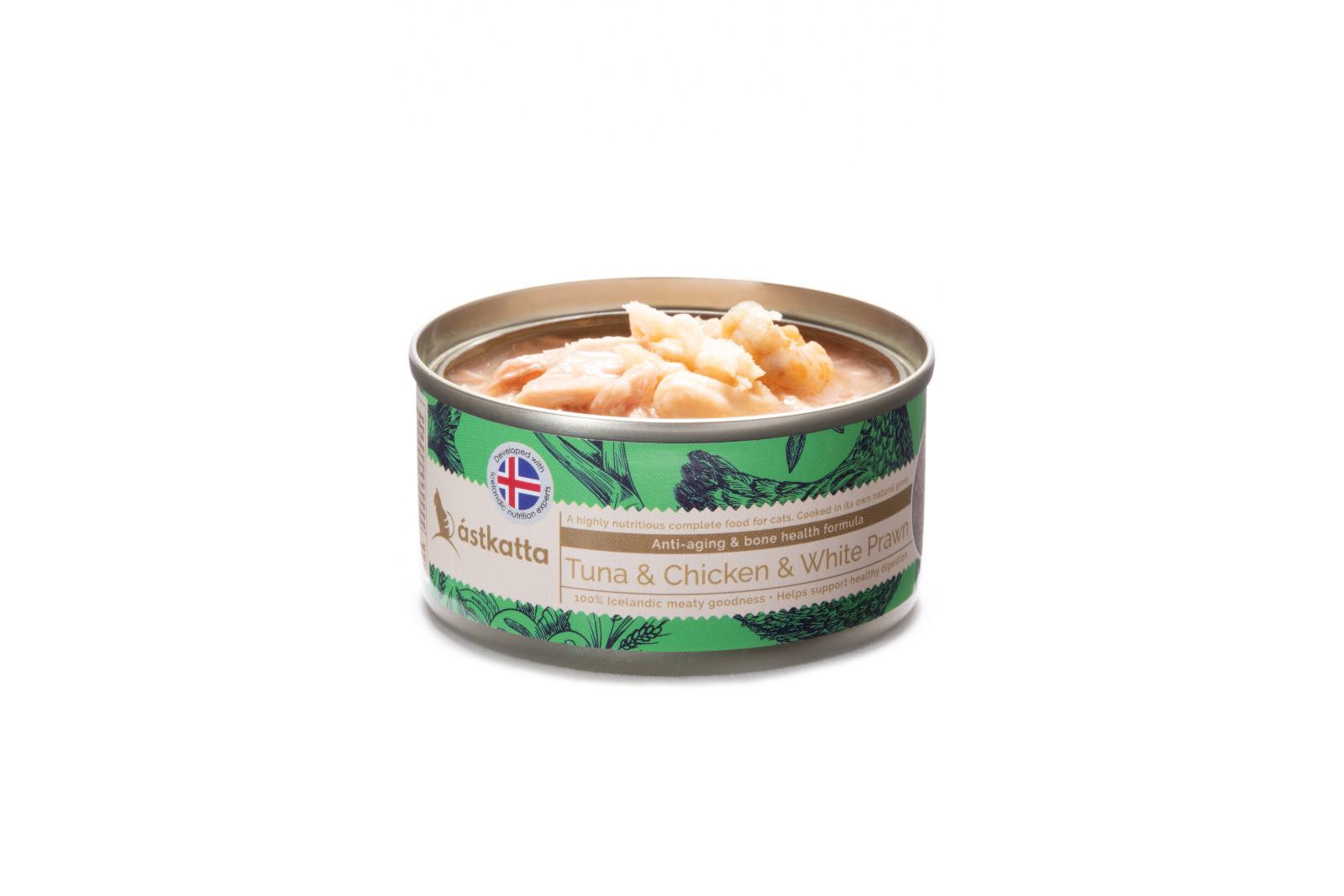 ASTKATTA Vitality Boost Series Cat Can Tuna + Chicken + White Shrimp Formula 80g