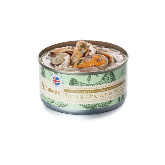 ASTKATTA Vitality Boost Series Cat Can White Skipjack + Tuna + Chicken + Mussel Formula 170g