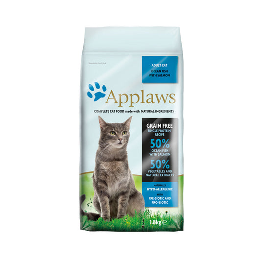 Applaws Adult Cat Dry Food Ocean Fish & Salmon Formula 1.8kg #4027  