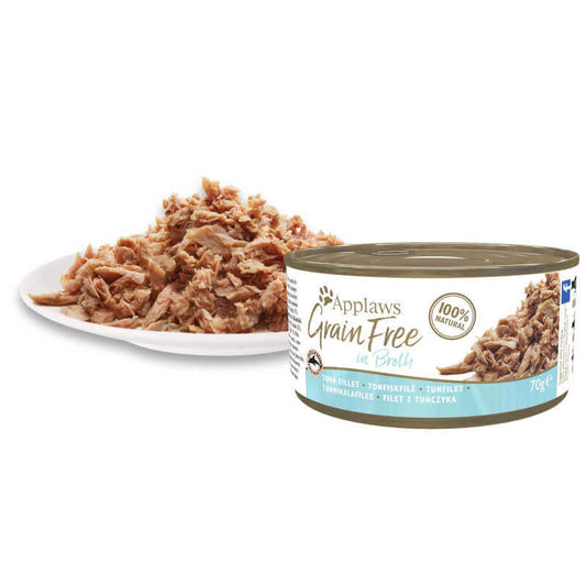 Applaws Cat Canned Food Grain-Free Series Tuna + Fish Broth Formula 70g #1101  