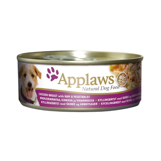 Applaws Dog Canned Food Chicken Breast + Ham + Vegetables Formula 156g #3005  
