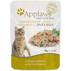 Applaws Jelly Series Pouch Cat Wet Food Chicken + Vegetables Formula 70g #8260  