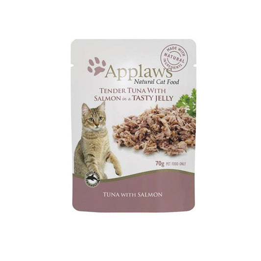 Applaws Jelly Series Pouch Cat Wet Food Tuna + Salmon Formula 70g #8256  