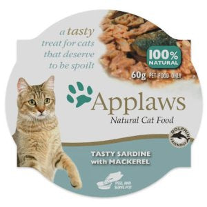 Applaws Portable Tray Series Sardine + Mackerel Formula 60g #7004  