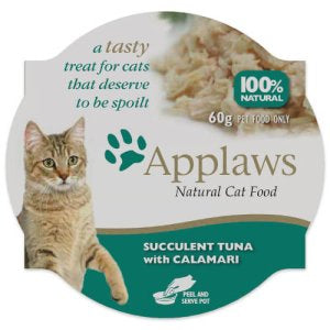 Applaws Portable Tray Series Tuna + Squid Formula 60g #7009  