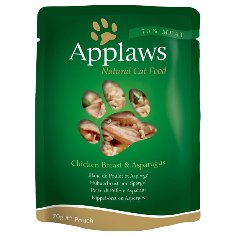 Applaws Pouch Cat Wet Food Chicken Breast + Asparagus Formula 70g #8002  