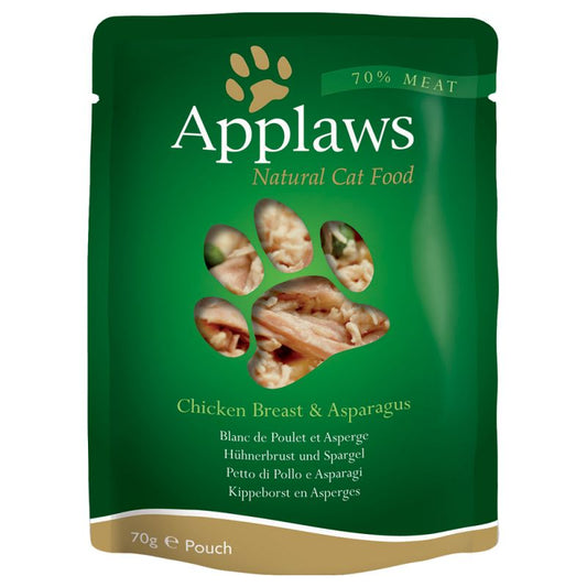 Applaws Pouch Cat Wet Food Chicken Breast + Asparagus Formula 70g #8002  