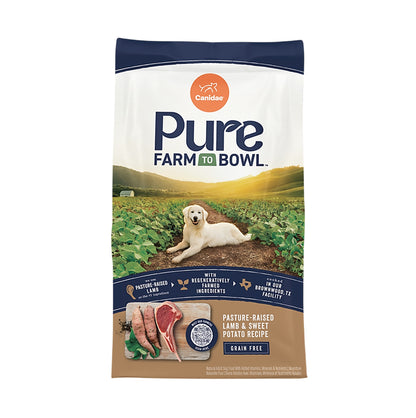 CANIDAE PURE Dry Dog Food Grain-Free Real Lamb & Sweet Potato Recipe for Adult 9.9KG (22 LBS) (RANDOM Packing)