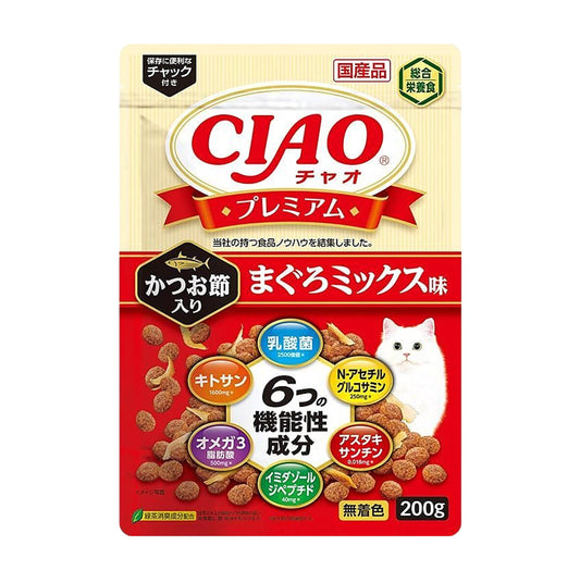 CIAO 高級乾糧 木魚&吞拿魚味 200克 (P-431)