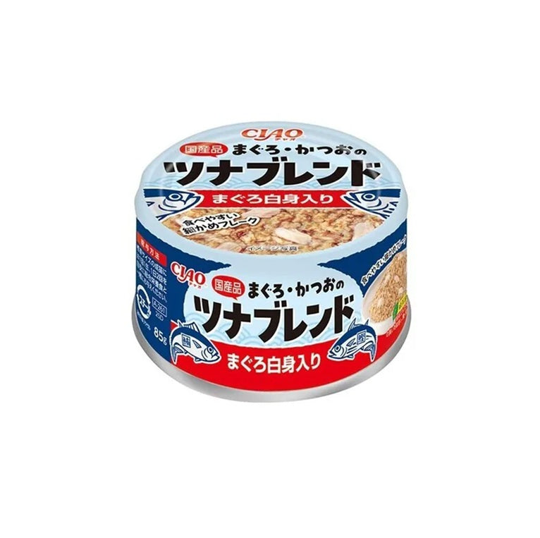 INABA - CIAO 吞拿魚 + 白身吞拿魚 + 鰹魚 混合貓罐頭 85g A-261