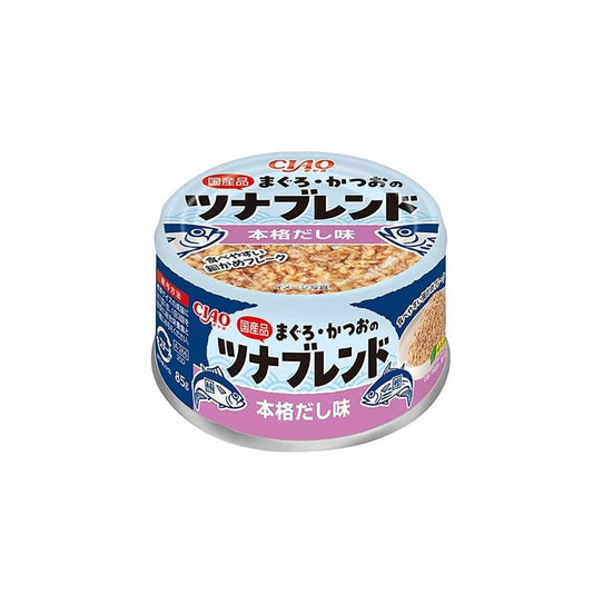 CIAO Tuna + Bonito + Blend Authentic Broth Flavor Canned Cat Food 85g A-266