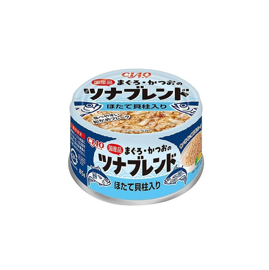 CIAO Tuna & Bonito Blend Contains Scallop Prisms Canned Cat Food 85g A-265