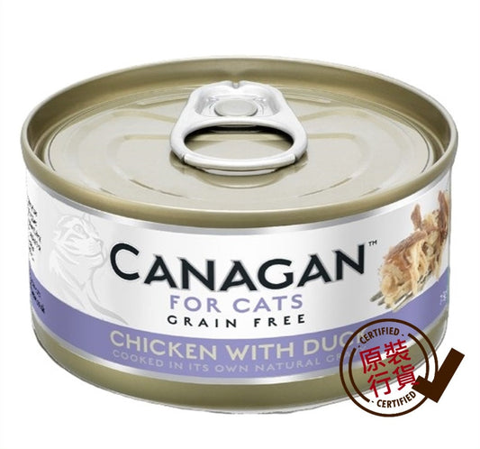 Canagan Cat Canned Wet Food Chicken + Duck Formula 75g #WK75