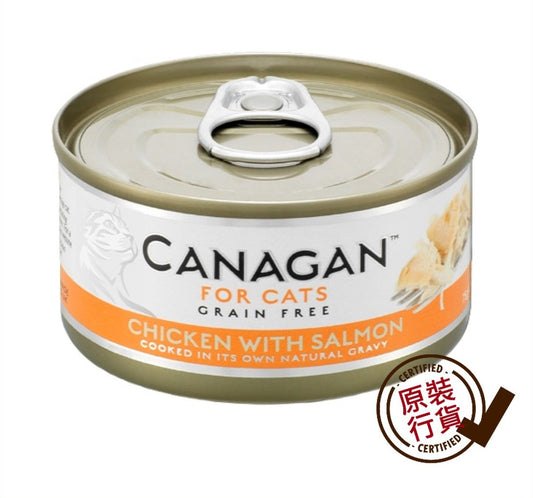 Canagan Cat Canned Wet Food Chicken + Salmon Formula 75g #WS75