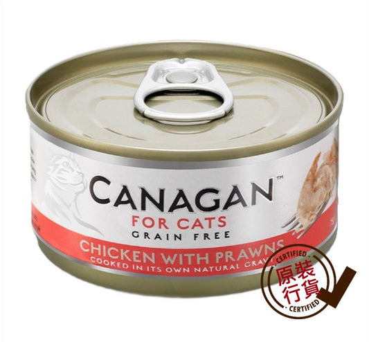 Canagan Cat Canned Wet Food Chicken + Shrimp Formula 75g #WN75