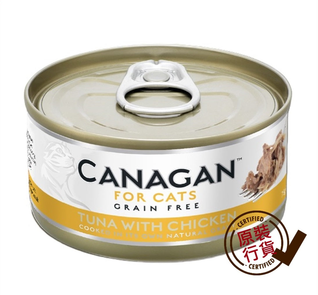 Canagan Cat Canned Wet Food Tuna + Chicken Formula 75g #WU75