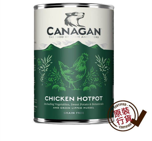 Canagan Grain-Free Dog Canned Wet Food Fresh Free-Run Chicken Formula 400g #CCH