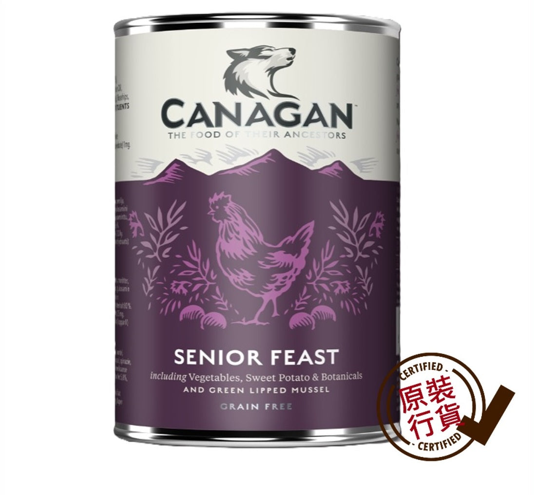 Canagan Grain-Free Senior Dog Formula Dog Canned Wet Food 400g #CSF