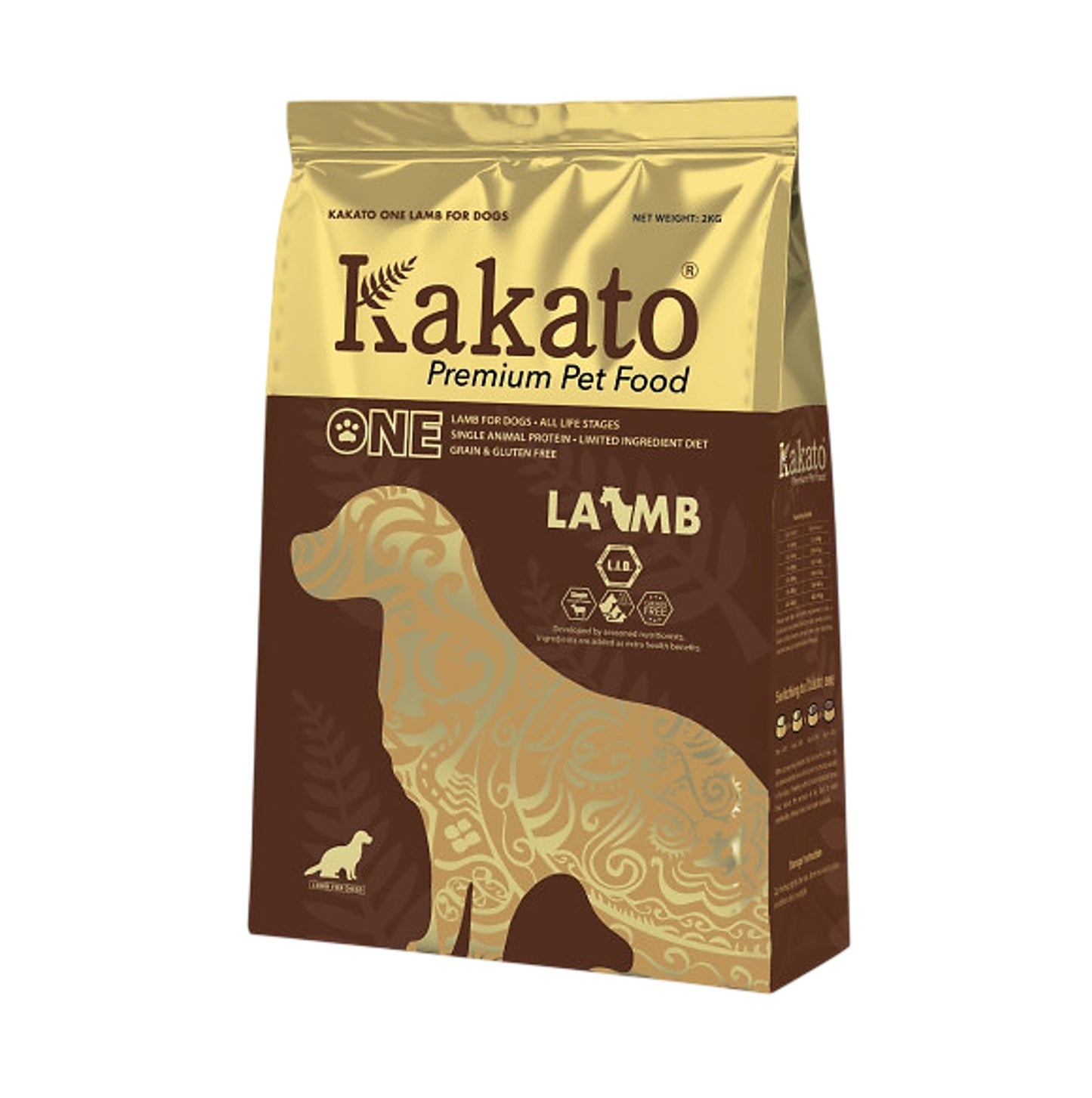 Kakato 專一蛋白系列 全犬乾糧 羊肉 2公斤 #101 (包裝隨機提供)