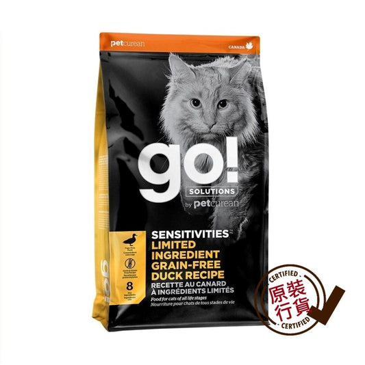 GO! SOLUTIONS Limited Ingredient Duck Recipe Grain-Free All Life Stages Cat Food 3lb