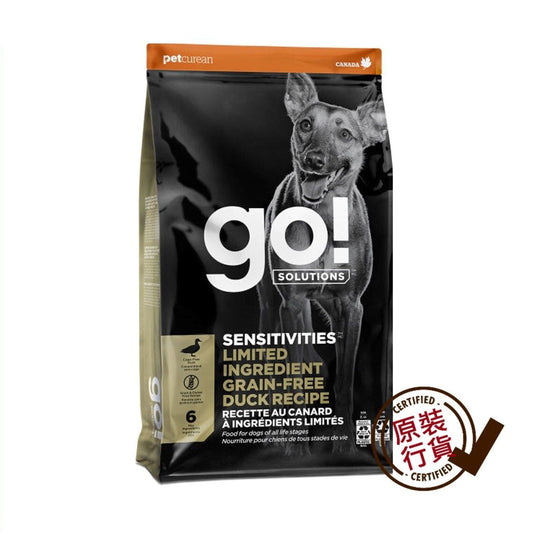 GO! SOLUTIONS Limited Ingredient Duck Recipe Grain-Free All Life Stages Dog Food 12lb