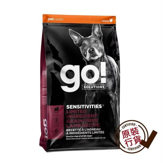 GO! SOLUTIONS Limited Ingredient Lamb Recipe Grain-Free All Life Stages Dog Food 22lb