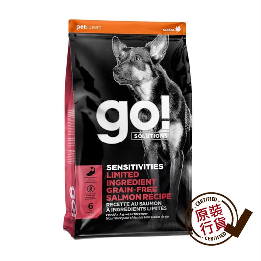 GO! SOLUTIONS Limited Ingredient Salmon Recipe Grain-Free All Life Stages Dog Food 22lb