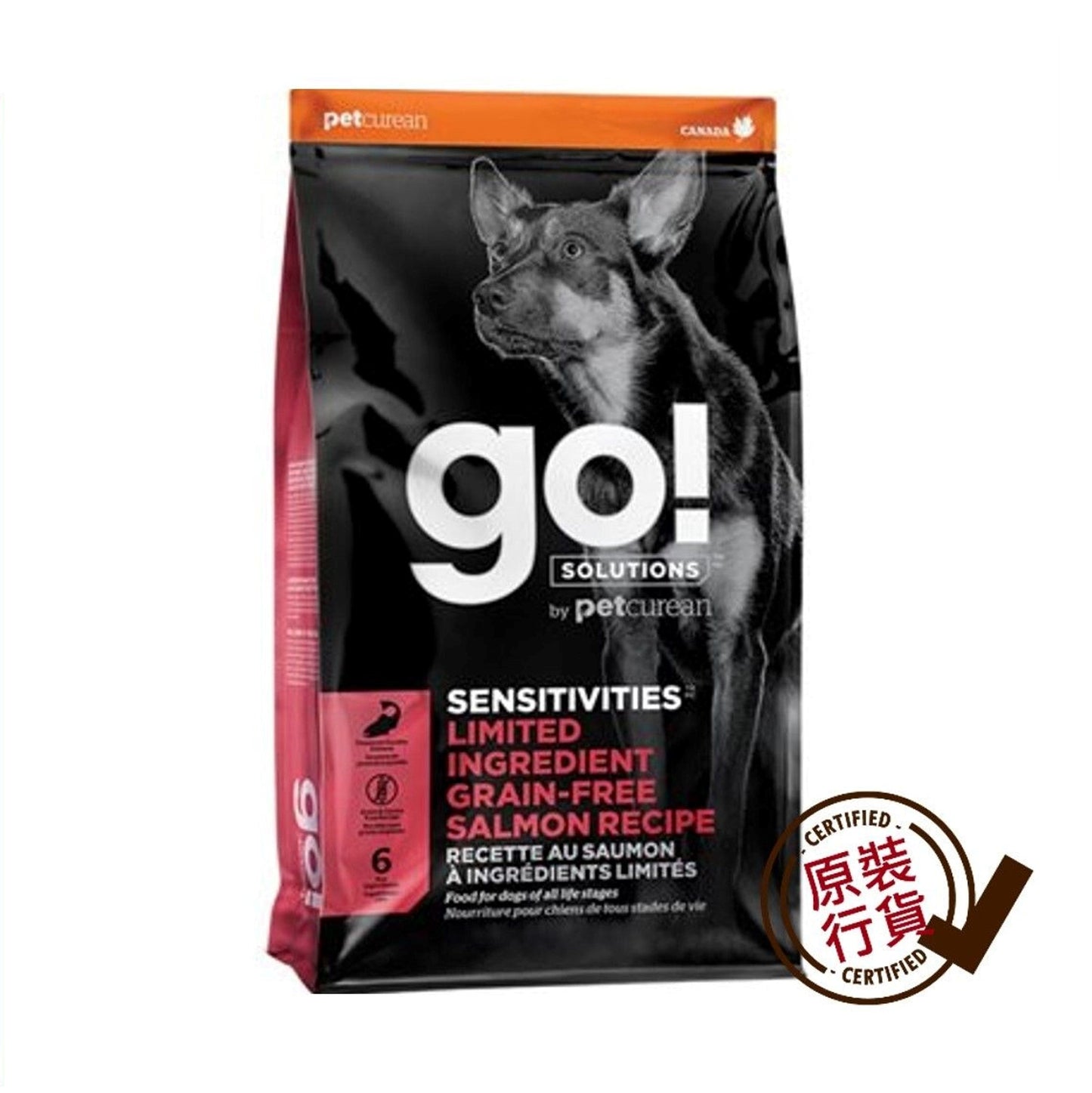 GO! SOLUTIONS Limited Ingredient Salmon Recipe Grain-Free All Life Stages Dog Food 3.5lb