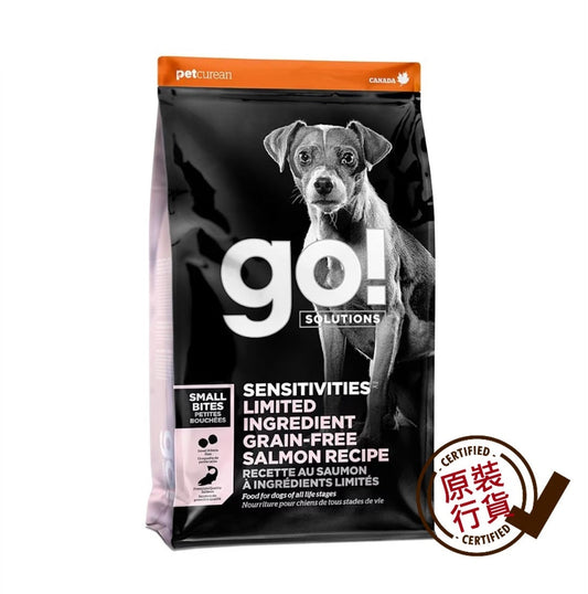 GO! SOLUTIONS Limited Ingredient Salmon Small Bites Recipe Grain-Free All Life Stages Dog Food 22lb