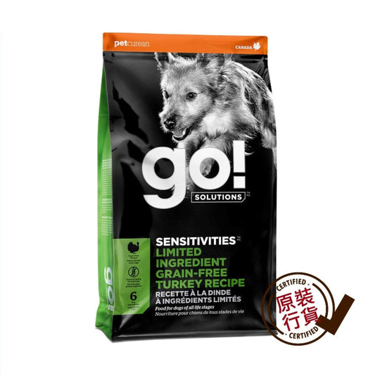 GO! SOLUTIONS Limited Ingredient Turkey Recipe Grain-Free All Life Stages Dog Food 12lb