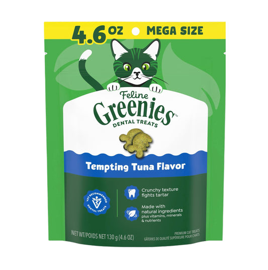 GREENIES Cat Dental Treats - Tempting Tuna 4.6oz