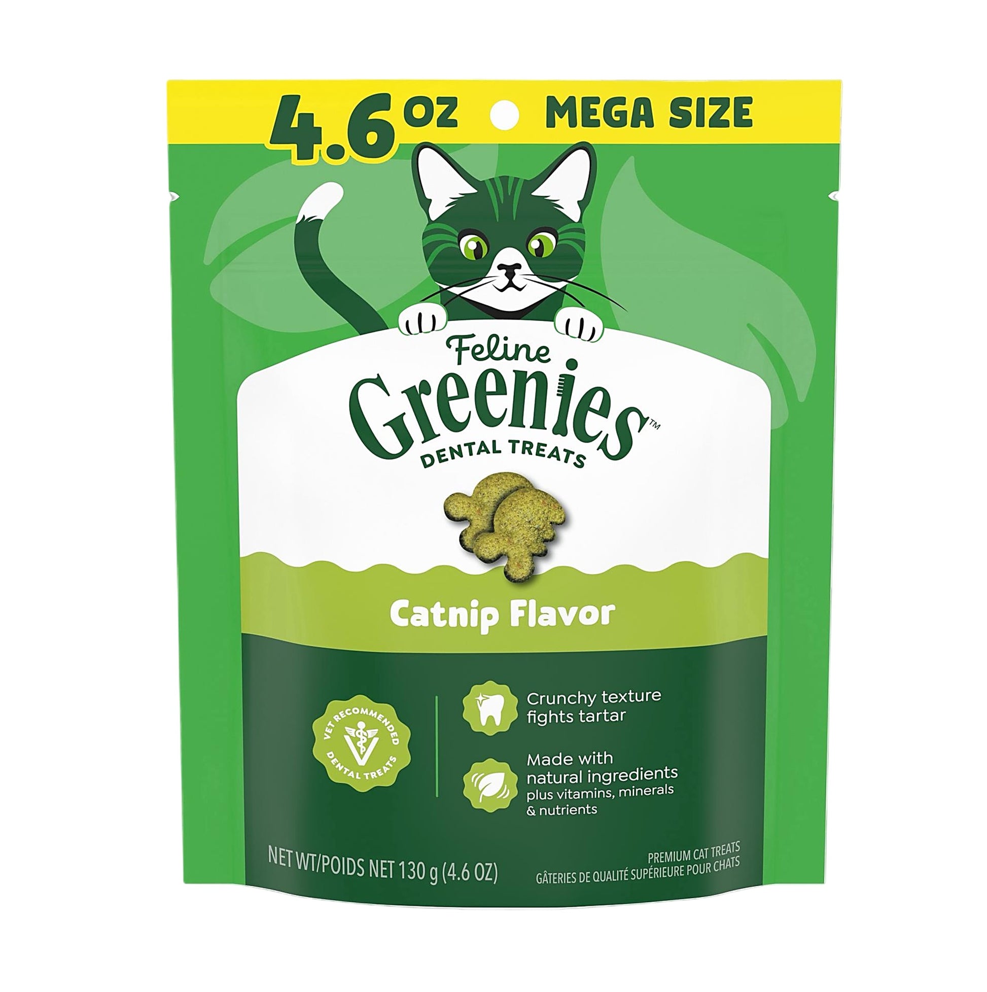 GREENIES Cat Dental Treats - Catnip 4.6oz (RANDOM Packing)