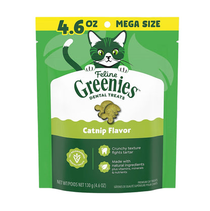 GREENIES Cat Dental Treats - Catnip 4.6oz (RANDOM Packing)