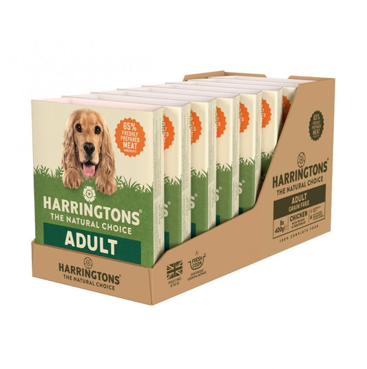 HARRINGTONS-Adult-Dog-Wet-Food-Chicken-8-x-400g