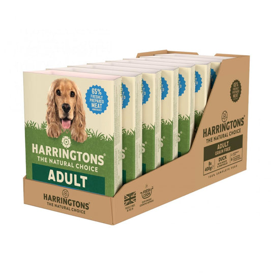 HARRINGTONS-Adult-Dog-Wet-Food-Duck-8-x-400g