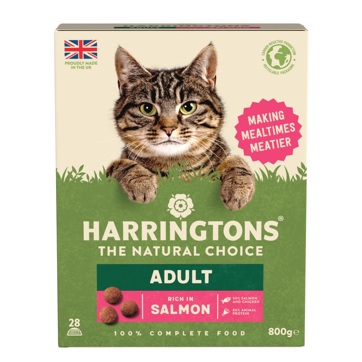 HARRINGTONS-Complete-Adult-Cat-Dry-Food-Salmon-800g